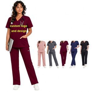 Multicolour Jogger Suit Nurse Scrubs Wholesale Custom Medical <b>Doctors</b> Scrubs Uniforms <b>Sets</b> - Product Image 1