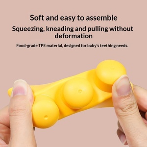 Bloques de Construcción de Goma Suave de Partículas Grandes para Niños, <span class=keywords><strong>Juguetes</strong></span> Educativos de Animales para Bebés de <span class=keywords><strong>1</strong></span> <span class=keywords><strong>Año</strong></span>, con Cubo de Almacenamiento para Ensamblar - Product Image 2