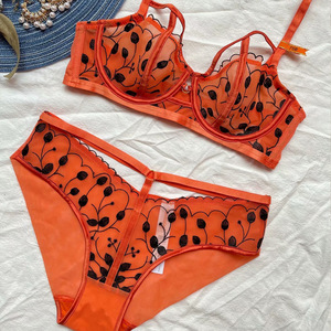 Lencería Sexy de Encaje de Alta Calidad, Talla 38, Conjunto de Sujetador y Braguita para Mujer - Product Image 5