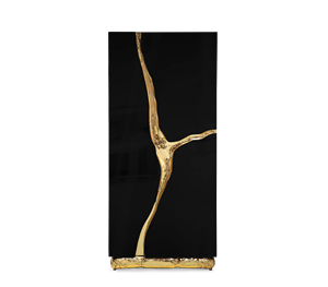 Meuble de bar de luxe, vitrine, meuble de rangement haut de gamme, armoire d'appoint en laiton sur mesure, villa, hall d'hôtel, salle à manger - Product Image 6