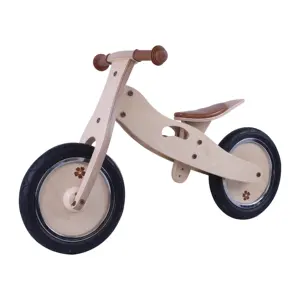 12" Wooden balance bike Classic Wooden Bicycles as Baby Balance Toy