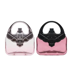 Luxury New Design Modern Pocket Girl Bag Shape 30Ml 50Ml 70Ml 100Ml Handbag Reusable Spray Mist Glass Crimpe Perfume Bottle