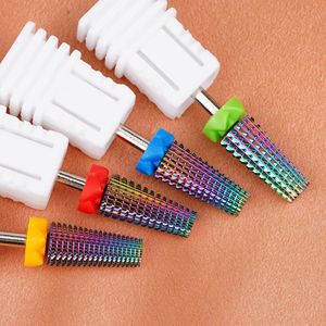 Professional Rainbow Tungsten Carbide Nail <b>Drill</b> <b>Bit</b> 3/32 Rotary Burr Gel Removal Electric Manicure Pedicure Nail <b>Drill</b> <b>Bits</b> - Product Image 3