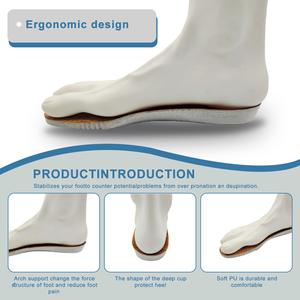 Semelles intérieures de remplacement confortables en liège et PU, semelles respirantes pour le massage des pieds, semelles de soulagement pour le travail et l'utilisation quotidienne - Product Image 4
