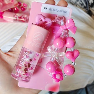 Set de Brillo Labial que Cambia de Color, Hidratante, Brillante, con Llavero de Joyería, OEM, Marca Privada - Product Image 3