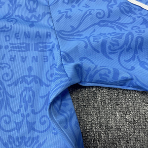 Diseño personalizado impresión azul cuello diferente sublimación burelage camiseta de fútbol - Product Image 5