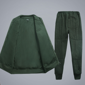DFU108 Ensemble tactique d'hiver pour hommes, personnalisé, vert olive, comprenant un cardigan chaud et un pantalon de sous-vêtement - Product Image 4