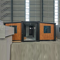 Maison préfabriquée modulaire extensible de luxe de 20 pieds, bâtiment de bureau prêt à l'emploi, maison miniature modulaire portable