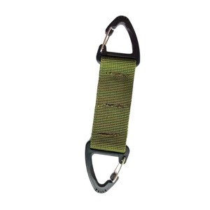 Mosquetón Táctico Work Record con Correa de Nylon y Doble Gancho para Escalada al Aire Libre, en Negro, Caqui y Verde - Product Image 4