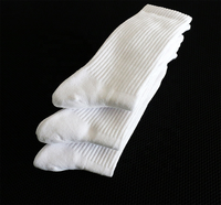 Chaussettes de sport de compression pour hommes - Automne, semelle épaisse, logo tricoté, écologiques, respirantes, antibactériennes, pour la course et le basketball