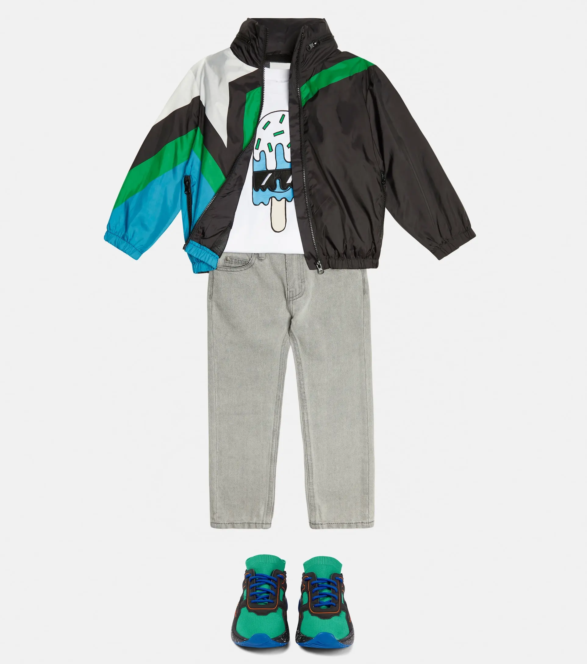 2024 New Arrival Children's Outwear Lightweight Water Resistant Zip-Up Windbreaker Jacket Kids Clothing