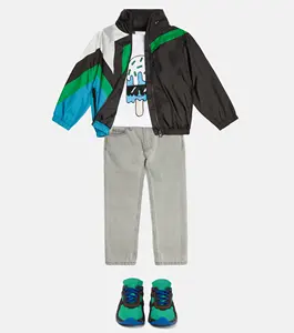 2024 มาใหม่เด็ก Outwear น้ําหนักเบากันน้ํา Zip-Up เสื้อแจ็คเก็ตกันลมเสื้อผ้าเด็ก