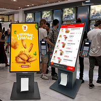 Kiosque de commande en libre-service populaire à écran tactile de 15,6 pouces, kiosque de paiement de bureau, kiosque d'enregistrement et de départ