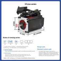 Moteur servo hybride Leadshine 57HBM20 de remplacement direct, 2 Nm, kit moteur pas à pas à boucle fermée 57CME23 57CME13 avec encodeur et driver