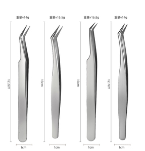Kit Complet de Pinces à Cils en Acier Inoxydable avec Applicateur, Outil Durable et Réutilisable à <span class=keywords><strong>Pointe</strong></span> Arrondie pour Volume et Sourcils - Product Image 6