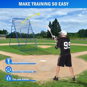 調整可能な多角度ラクロスリバウンドネット、様々なボールスポーツのトレーニング機器として屋内外で使用可能 - Product Image 4