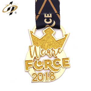 Diseñar su propio logotipo personalizar <span class=keywords><strong>oro</strong></span> brillo de esmalte de la danza, medallas y trofeos, trofeos, - Product Image 1