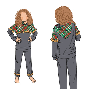 Offre Spéciale enfants conception enfant en bas âge garçons fille tricot à capuche et pantalon enfants <span class=keywords><strong>tenue</strong></span> de noël 2 pièces bébé vêtements ensembles - Product Image 3