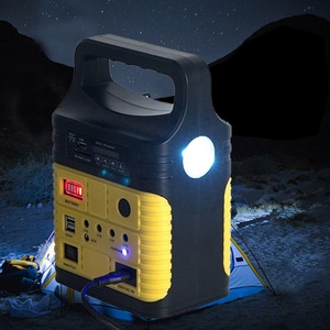 Générateur d'énergie solaire portable 10W, système d'énergie intelligent, fonction de charge de téléphone et radio MP3, 3 lumières avec kit d'éclairage solaire - Product Image 1