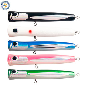 Señuelo de madera Yajie de 110g y 23cm para pesca en superficie, cebo para pesca en mar, pesca de atún y pesca embarcada. - Product Image 1