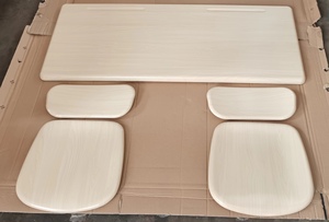 Mesas y sillas escolares <span class=keywords><strong>modernas</strong></span> de madera para estudiantes, muebles escolares de dos asientos dobles de buena calidad - Product Image 5