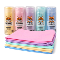 Serviette en chamois artificielle rectangulaire à forte absorption et durable, conçue pour le nettoyage de la cuisine