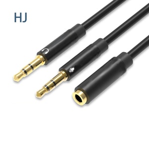 Câble de répartiteur Audio de <span class=keywords><strong>casque</strong></span> de Microphone <span class=keywords><strong>Jack</strong></span> 3.5mm femelle à 2 câbles d'extension Aux de <span class=keywords><strong>micro</strong></span> de <span class=keywords><strong>casque</strong></span> pour câble d'ordinateur de téléphone - Product Image 1