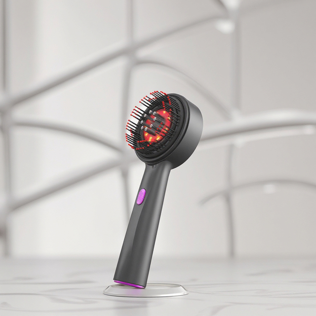 Electric Head Massager Head Red Light Therapy Hair Growth Relaxing Scalp Massager for Stress Relief