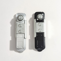 Cerradura de Combinación Deslizante Plateada, Negra y Cromada, con Doble Desbloqueo por Llave y Código, para Archivadores de Oficina y Casilleros Escolares