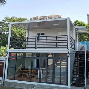 BOX SPACE 20ft 40ft Green Garden Casa prefabricada Móvil Expandible Contenedor <span class=keywords><strong>de</strong></span> <span class=keywords><strong>segunda</strong></span> <span class=keywords><strong>mano</strong></span> Casa Apartamento móvil <span class=keywords><strong>de</strong></span> acero listo - Product Image 2