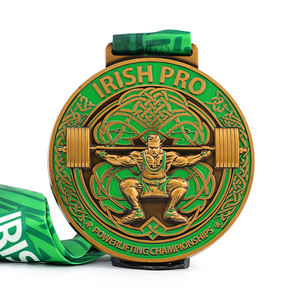 เหรียญโลหะพิมพ์ลายสำหรับการแข่งขันกีฬา15ปีเหรียญฟิตเนสเพาะกาย3D ออกแบบได้ตามที่ต้องการ - Product Image 4