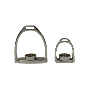 Metal Crafts Horse Stirrup <b>Candle</b> Stand Small <b>Large</b> Best Selling Equestrian Style Shinny Polished <b>Candle</b> Holder Gifts Sets 2026 - Product Image 1