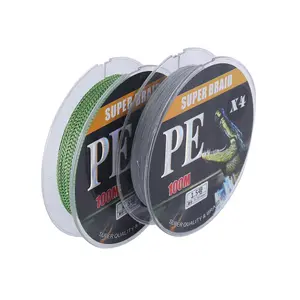 Hot Sale 4x 8x 9x 12 X 100m Pe Braided Wire Multifilament Super Strong Durable 0.4-12.0 Fishing Lines