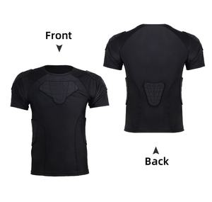 ANTMAX-Épaulière de football pour <span class=keywords><strong>homme</strong></span>, protège-côtes, protège-poitrine, chemise de compression rembourrée pour adulte, enfant, baseball, basketball, <span class=keywords><strong>rugby</strong></span> - Product Image 5