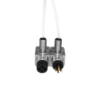 Conector Submarino IP68 de Ángulo Recto, Resistente al Agua, con Recubrimiento Dorado, para Cableado Marino, ROV, Cable de Alimentación Submarino, 6 Pines