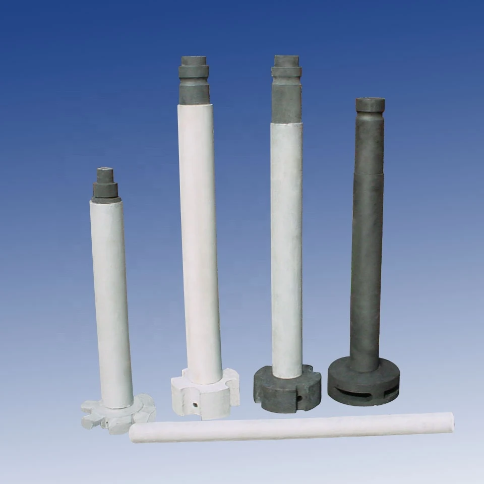 Изготовленный на заказ Китайский высококачественный графитовый ротор и графитовый Вал для дегазации расплавленного алюминия