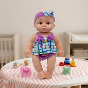 Muñeca de Juguete Baby Voice de 10 Pulgadas (27 cm) con Ropa y Chupón para Niñas de 5 a 7 Años - Product Image 1