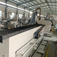 Machine de perçage et de fraisage CNC WEIKE 3200 mm à tête unique avec PLC pour fenêtres et portes en aluminium et UPVC