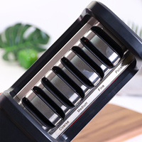 Affûteur de couteaux électrique professionnel multifonctionnel 4-en-1 durable pour la cuisine, avec 4 étapes d'affûtage et diamant intégré