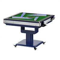 Table de Mahjong Automatique Style Montagnes Russes, Tuiles de 40 mm, 2 Jeux, Pliable, pour Intérieur et Extérieur, avec Mélangeur Automatique, 164 Pièces