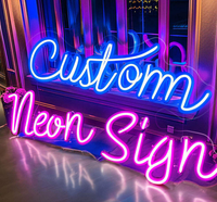 Letrero LED de Neón con Fuente Personalizada, Luz de Neón Multicolor USB Regulable con Control Bluetooth para Decoración de Hogar, Bar, Empresa, Auto y Publicidad