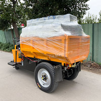Mini Camión Volquete de 60V y 2500kg para Operaciones de Construcción y Minería, Motor Eléctrico de Tres Ruedas, Caja de Cambios, Rodamientos