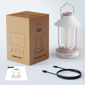 Lanterne de camping rétro à LED, étanche, alimentée par batterie, lampe suspendue pour tente, randonnée, pique-nique, barbecue, extérieur - Product Image 4