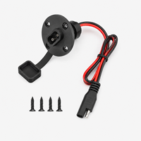 Prise de courant Port latéral 2 broches cuivre connexion rapide panneau solaire connecteur encastré câble de prise résistant aux intempéries