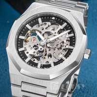 Montre à Roulette en cuir véritable pour homme, couleur blanche, cadran en silicone, mouvement ETA NH35