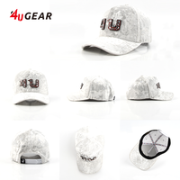 Topi Baseball 4UGEAR Custom Metal Gorras 5 Panel Dad Hats dengan Logo Custom Snapback untuk Pria