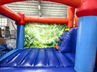 Maison de rebond de haute qualité pour enfants château sautant avec toboggan et piscine jeux de plein air gonflables toboggan gonflable à vendre