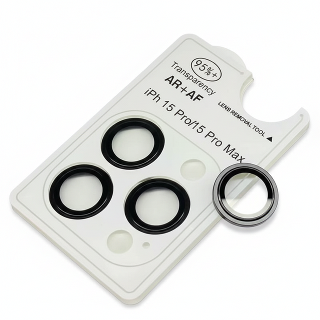 Camera Lens Ring AR Tempered Glass Metal Lens Protector for iPhone 17 16 Pro Max 15 Plus 14 13 12 11