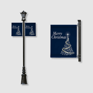 Banderas de Vinilo Publicitarias Personalizadas <span class=keywords><strong>para</strong></span> Postes de Calle, Banderas de Doble Cara <span class=keywords><strong>para</strong></span> <span class=keywords><strong>Farolas</strong></span> - Product Image 2