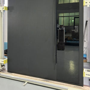 Puertas de seguridad de entrada principal exterior frontal de diseño negro de lujo entrada frontal de aluminio puertas de aluminio de entrada principal grande para una <span class=keywords><strong>casa</strong></span> - Product Image 5